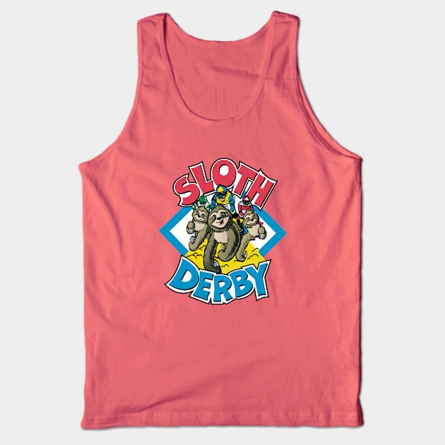 sloth derby, funny sloths Tank Top by Kerrycartoons